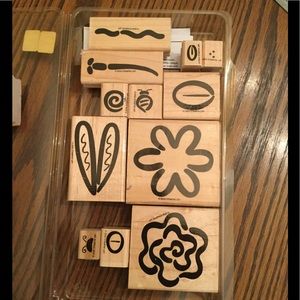 Springtime Fun rubber stamp set